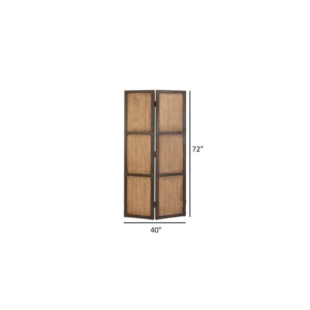 Rozann Solid Wood 4 Panel Room Divider