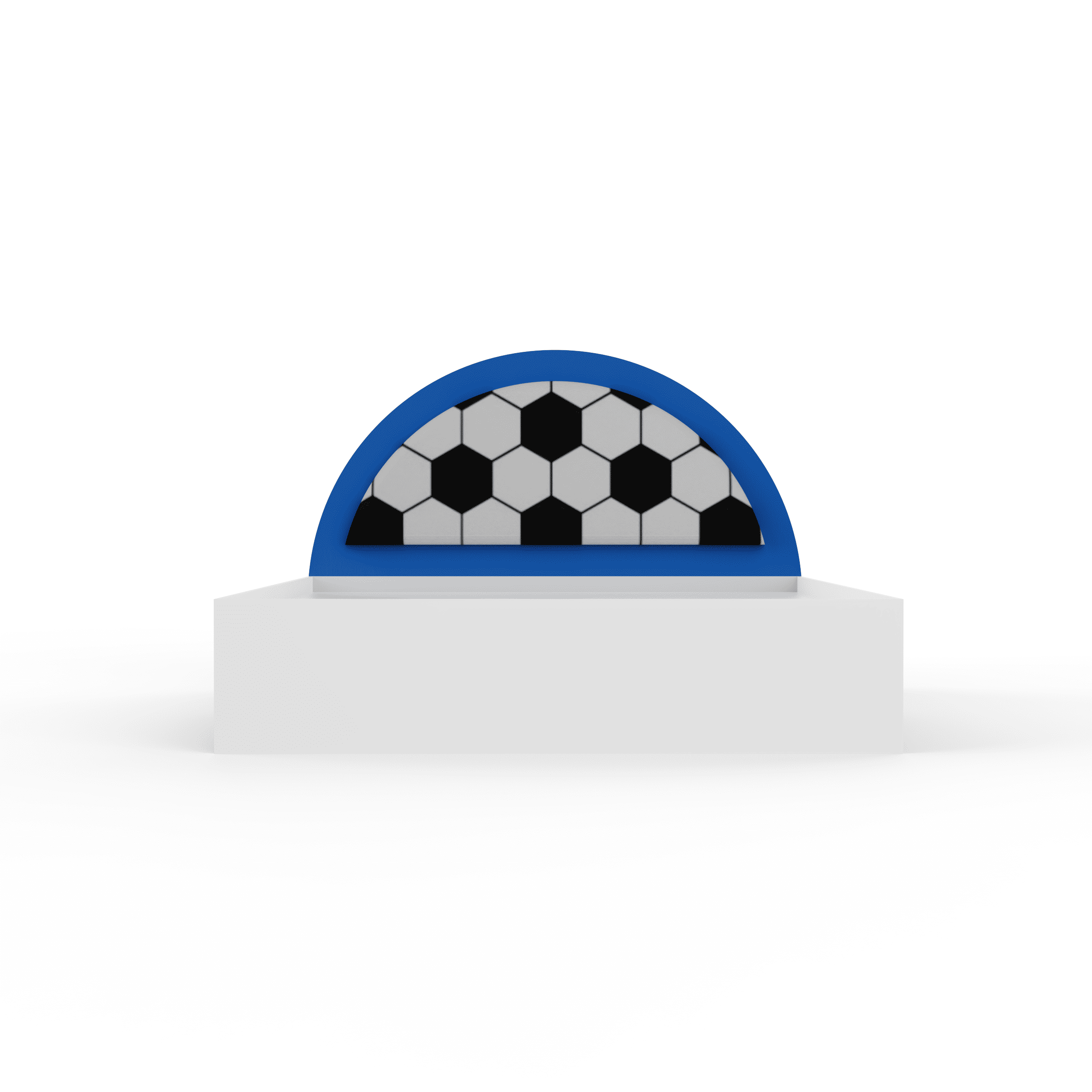 Soccer Mania Double Bed  6X5(Drawers On Wheels) In Blue Colour