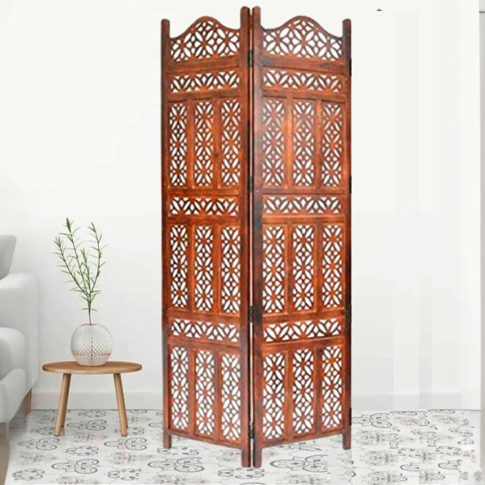 Florenz Solid Wood 2 Panel Room Divider
