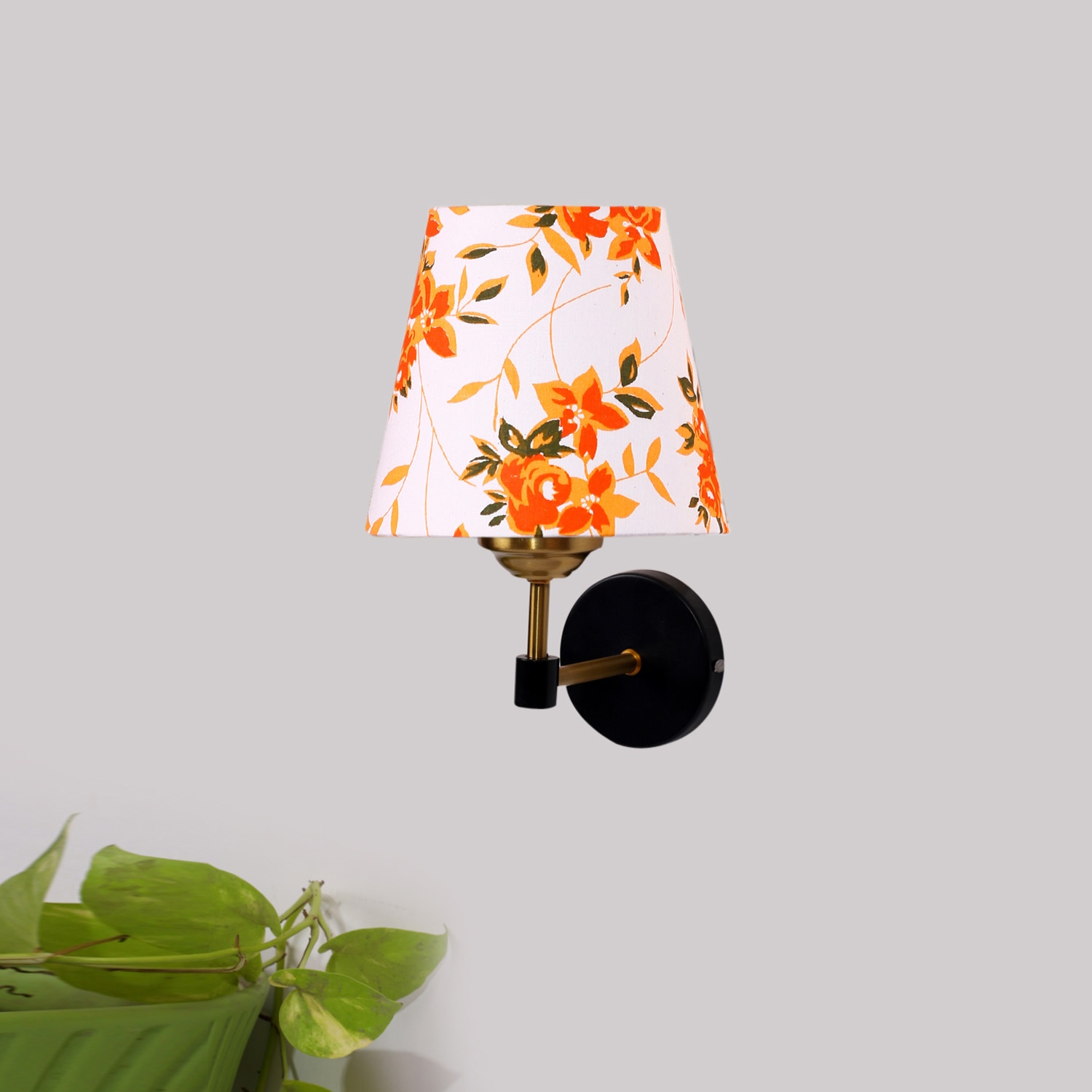 Devansh Metal Electric Wall Light in Black Colour with Multi Shade Count of 1 Light - Devansh
