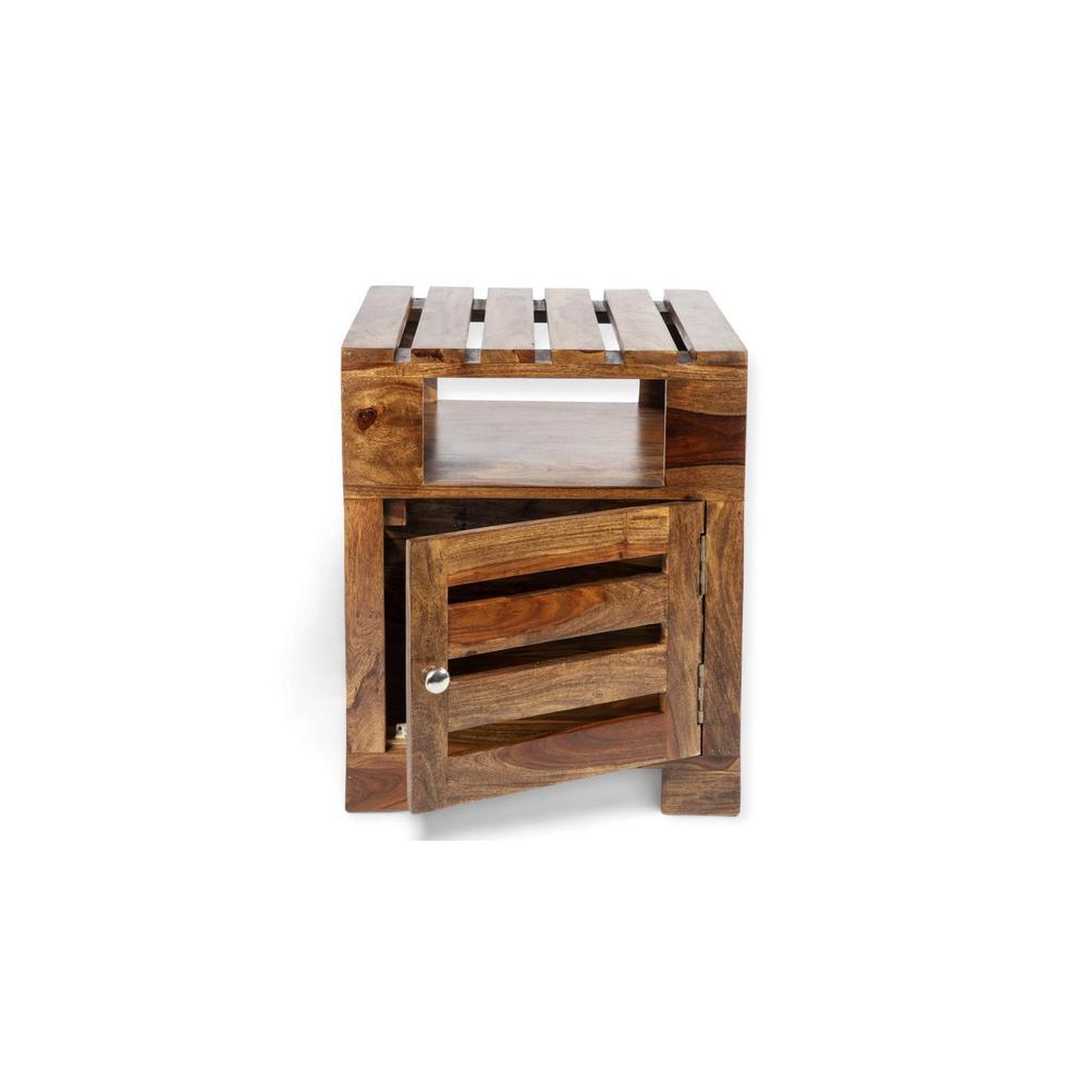 Harvey Side Table - Teak Finish