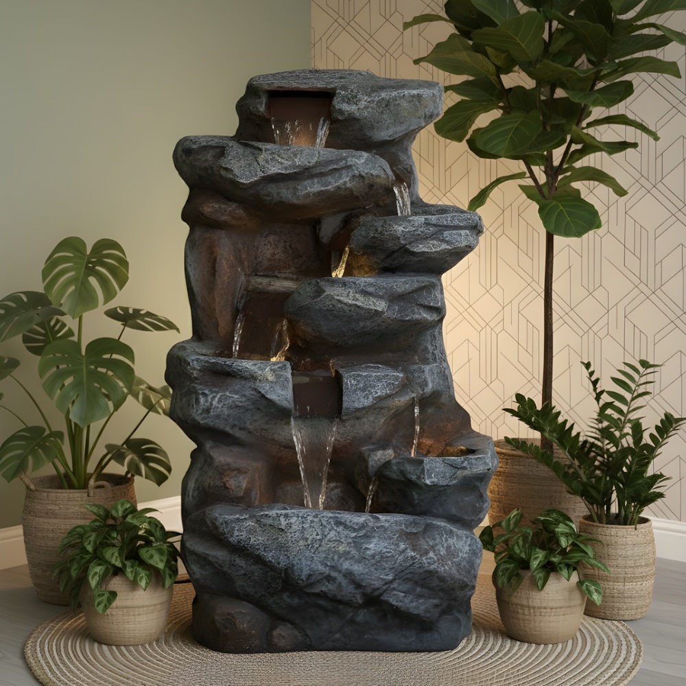 Grey Rainforest Water Fall Water Fountain - Expleasia