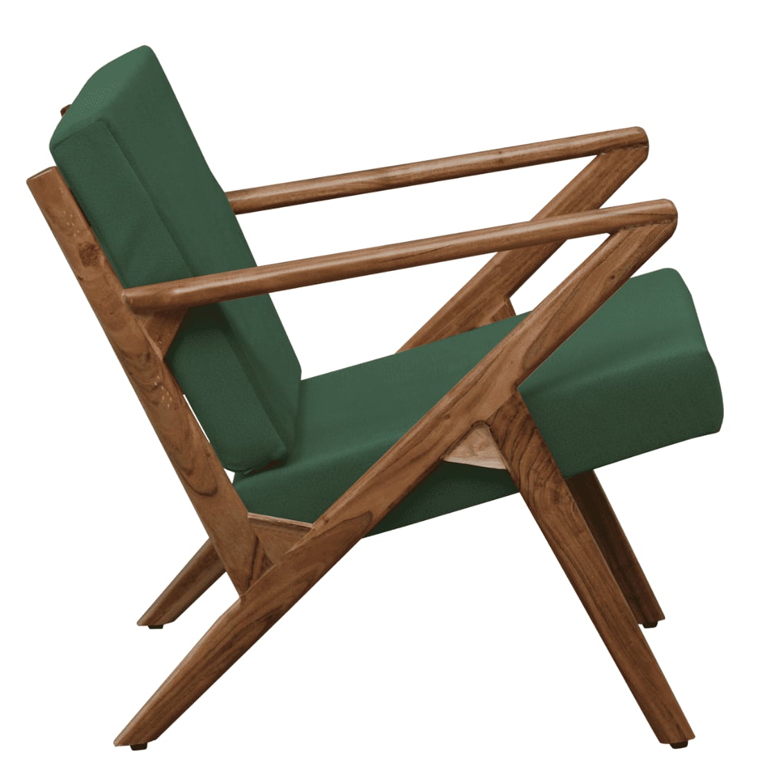 Zesta Green Fabric Accent Chair