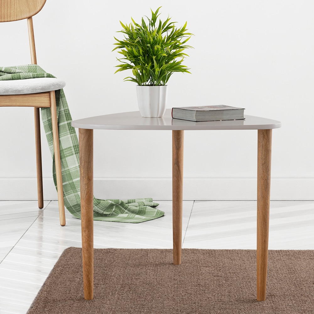 Metalsmith Modern Wooden End Table – Walnut Finish - Metalsmith