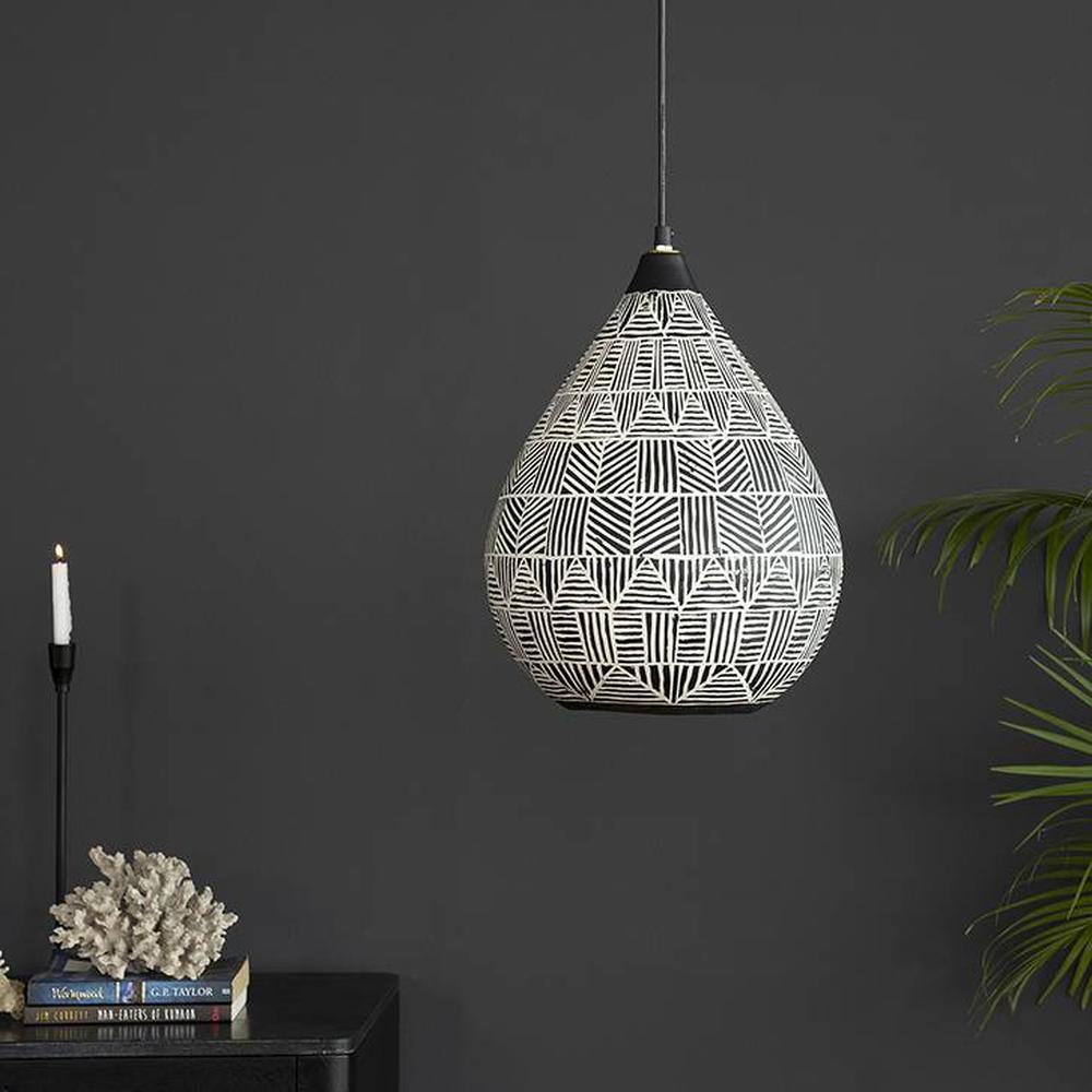 Violet Gold Metal Hanging Light