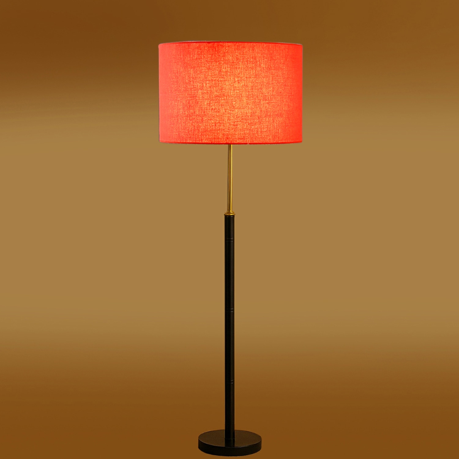 Devansh Wood & Metal Floor Lamp