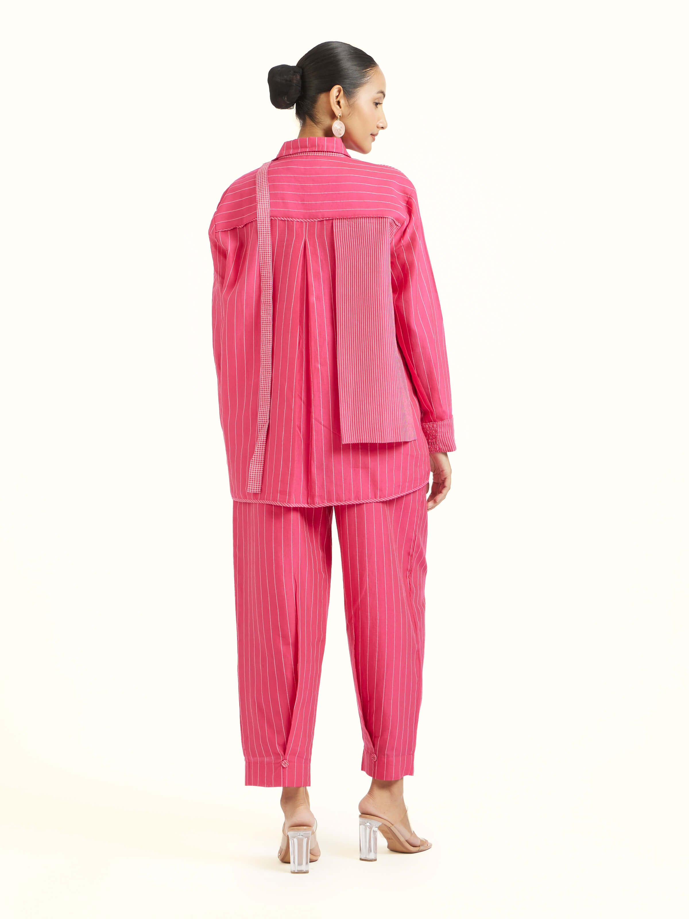 Pink Bengal Handloom 3 Pc Set