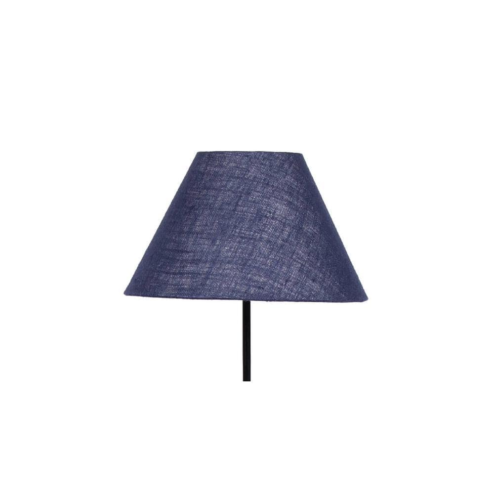 Anais Maroon Natural Fiber Floor Lamp with Black Iron Base