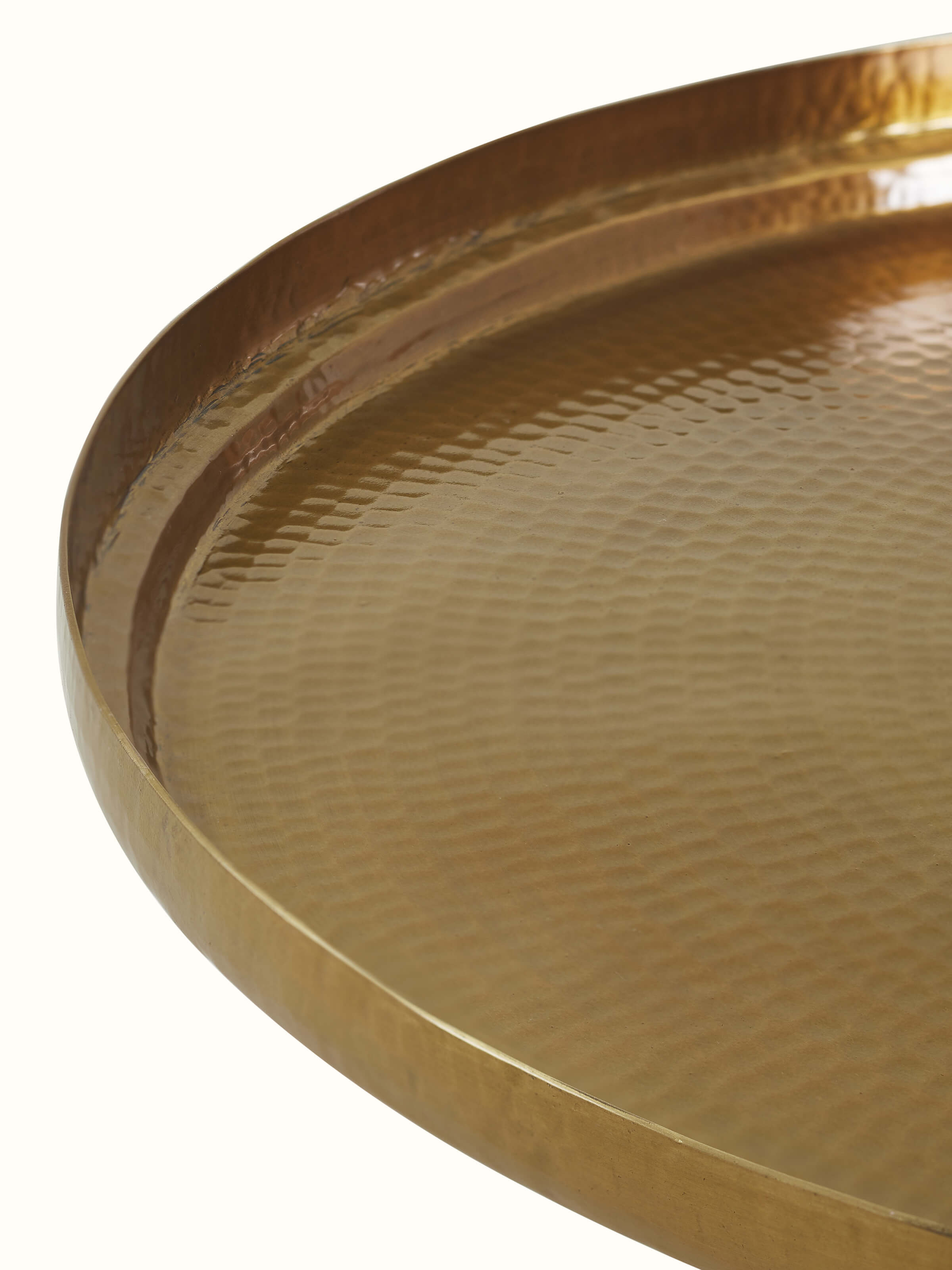 Detail shot of Antique Brass Thathera End & Side Table