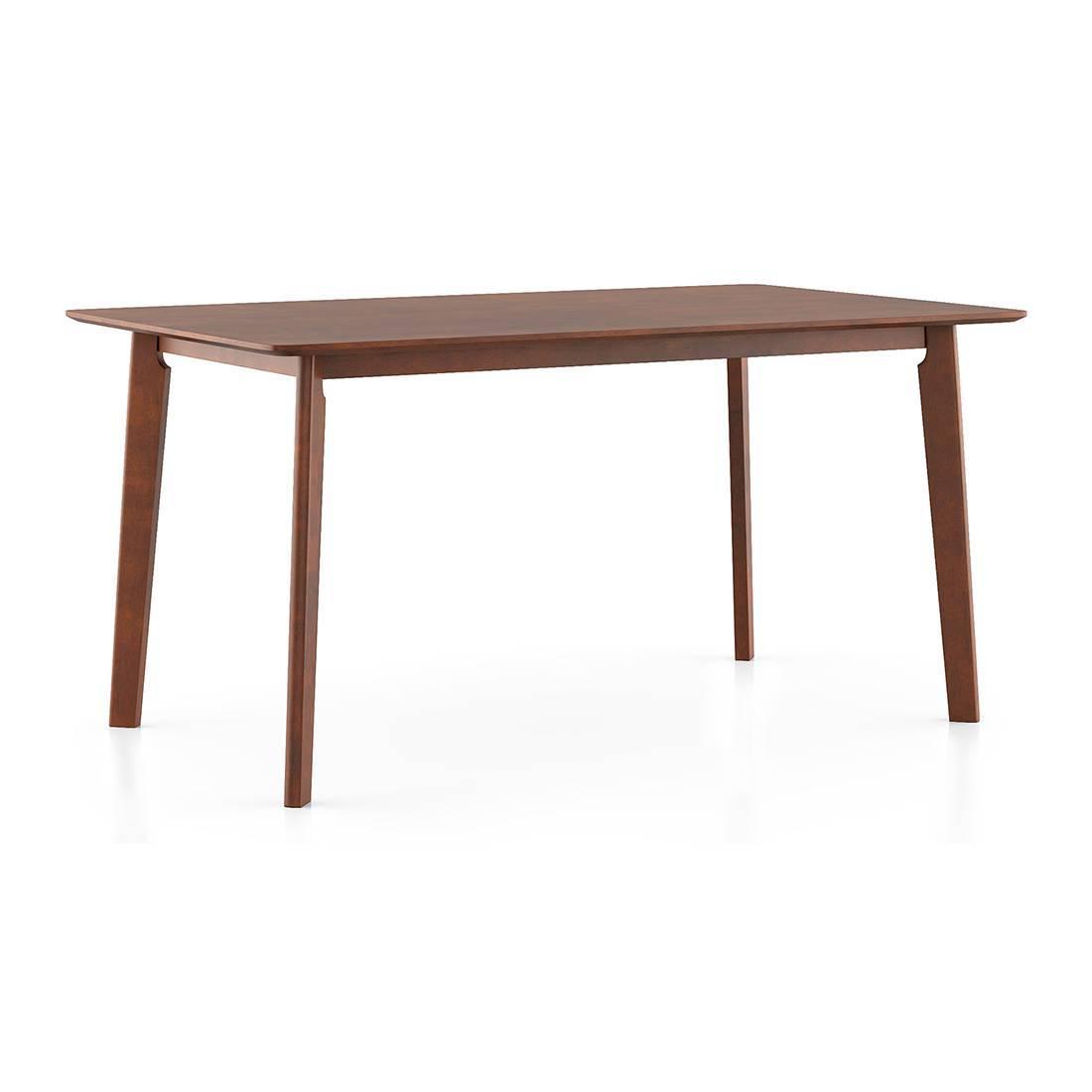 Augusta 6 Seater Dining Table In Dark Walnut Finish