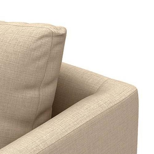 Florence Essential 1 Seater Fabric Sofa in Pearl Colour