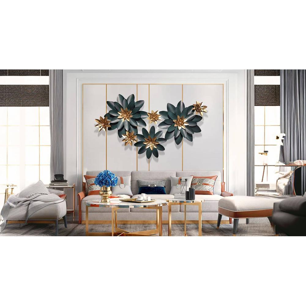 Lotus Flowers Wall Decor Metal Wall Art