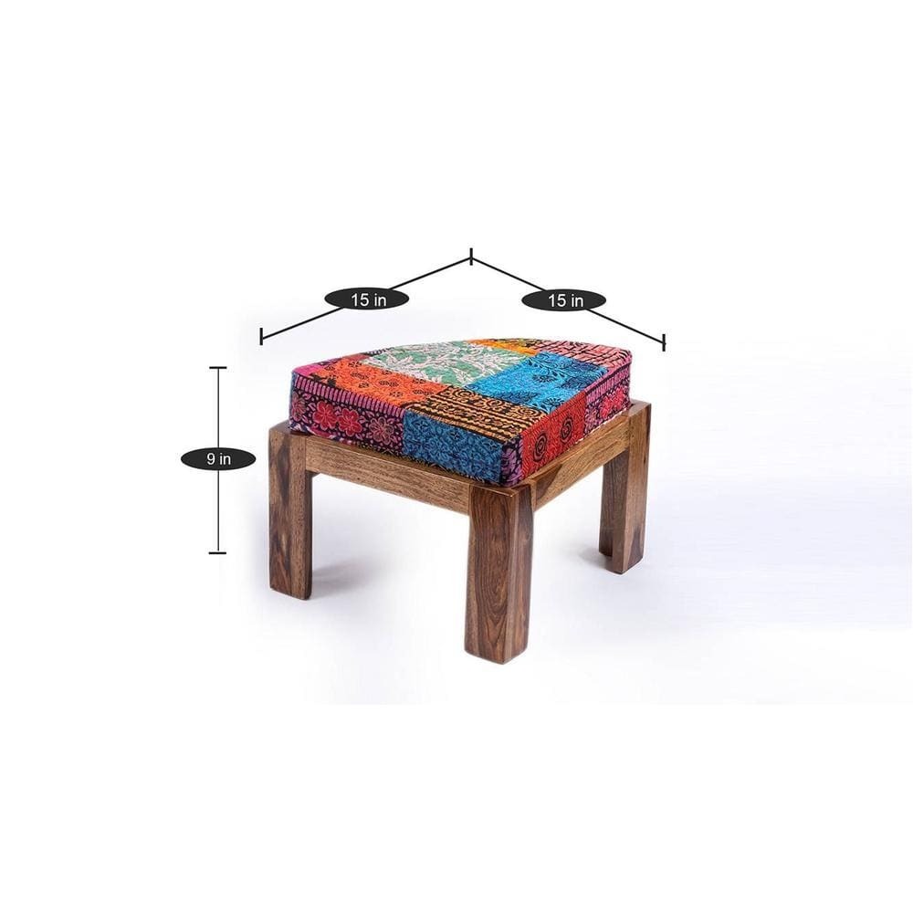 Nashville Coffee Table Set - Multicolour Patch Kantha