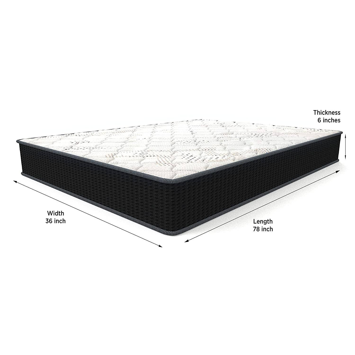 Spine Support Orthopedic Multi Layered  Coir Mattress (78 x 60 in, 6 Inches)