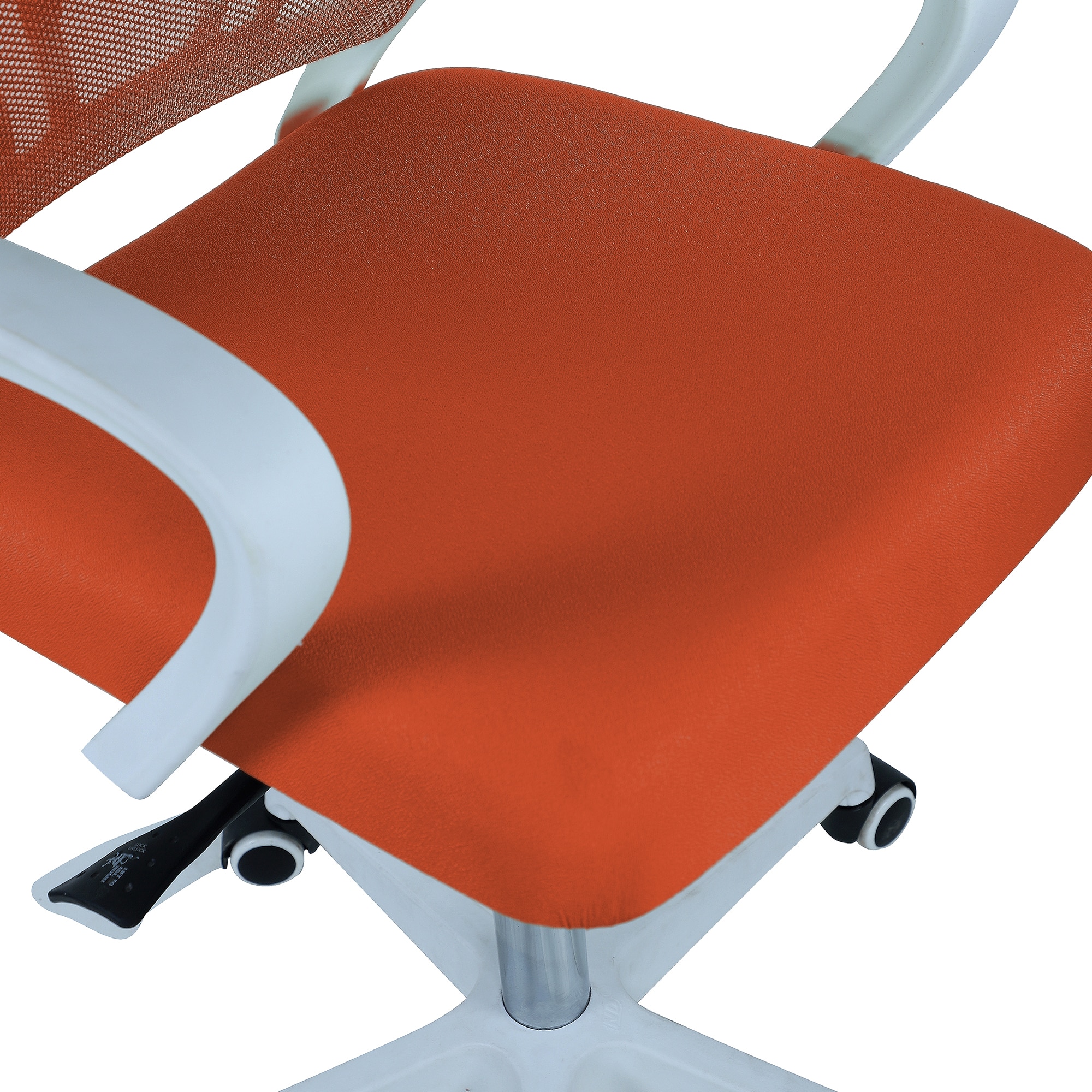 Naamikoa Mid Back Ergonomic Chair in Orange Colour