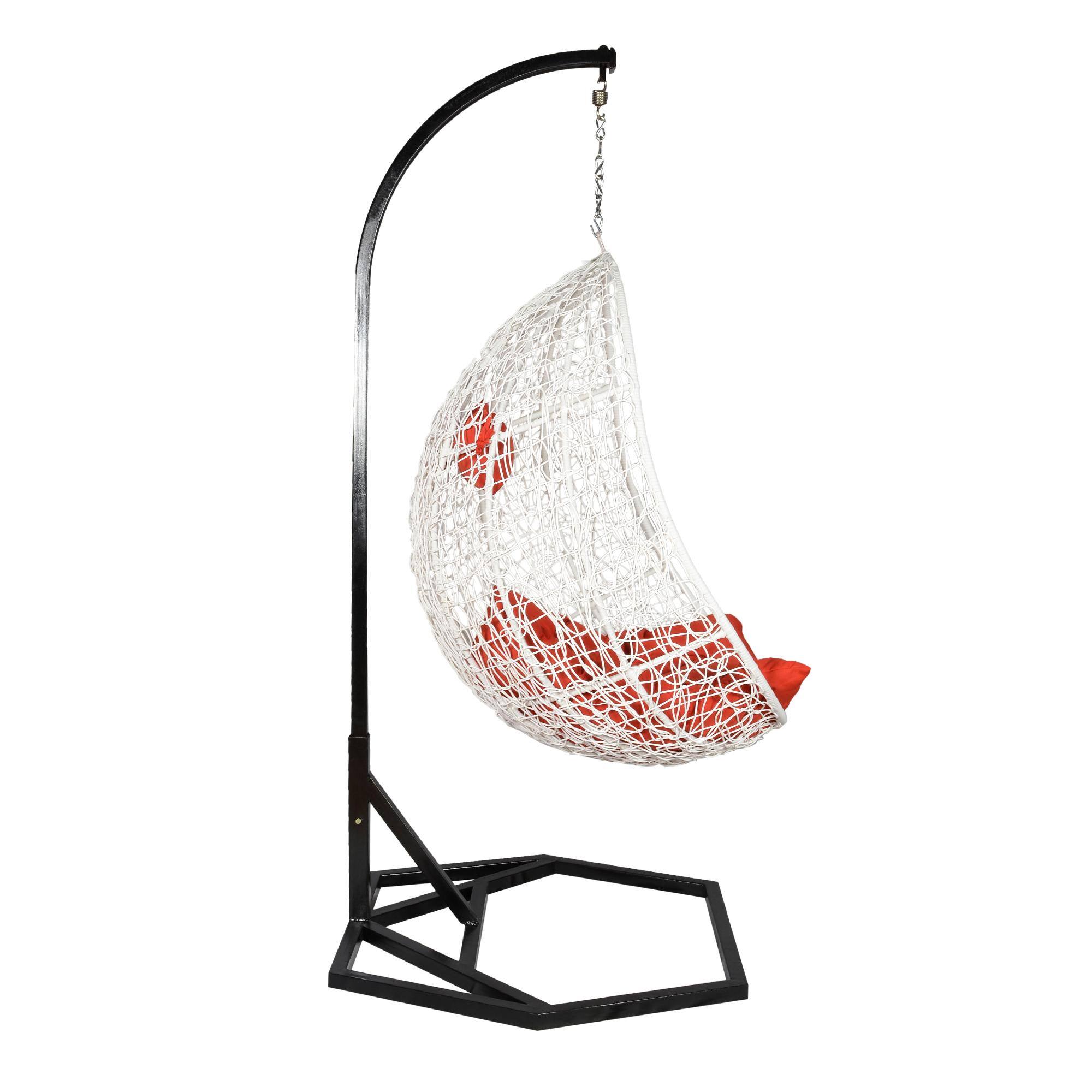 Bern Wicker Swing In White Color