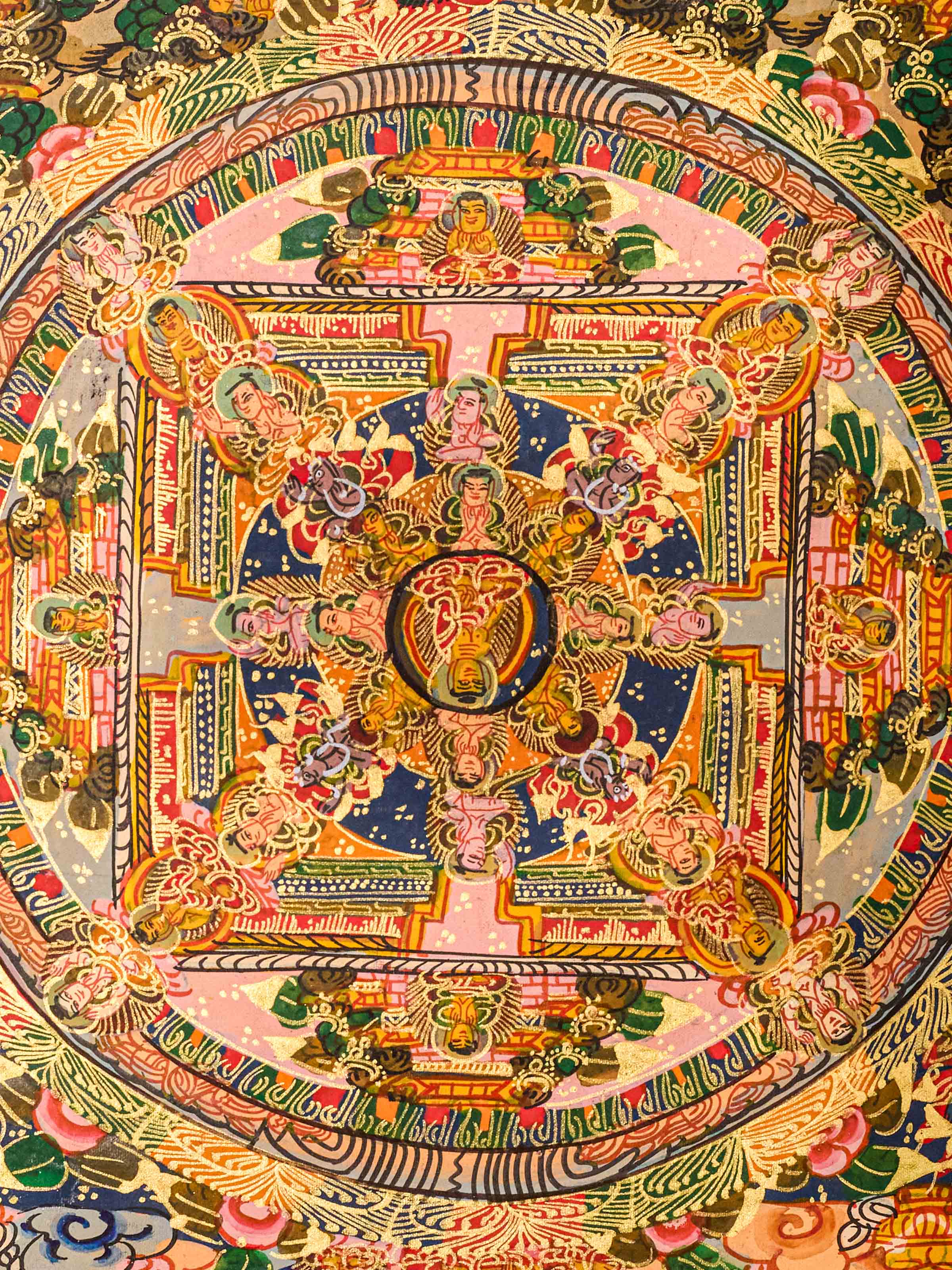 Buddha Mandala Thangka Painting