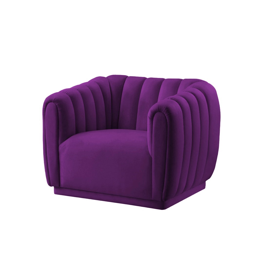 Rosa Fabric Sofa (Purple)