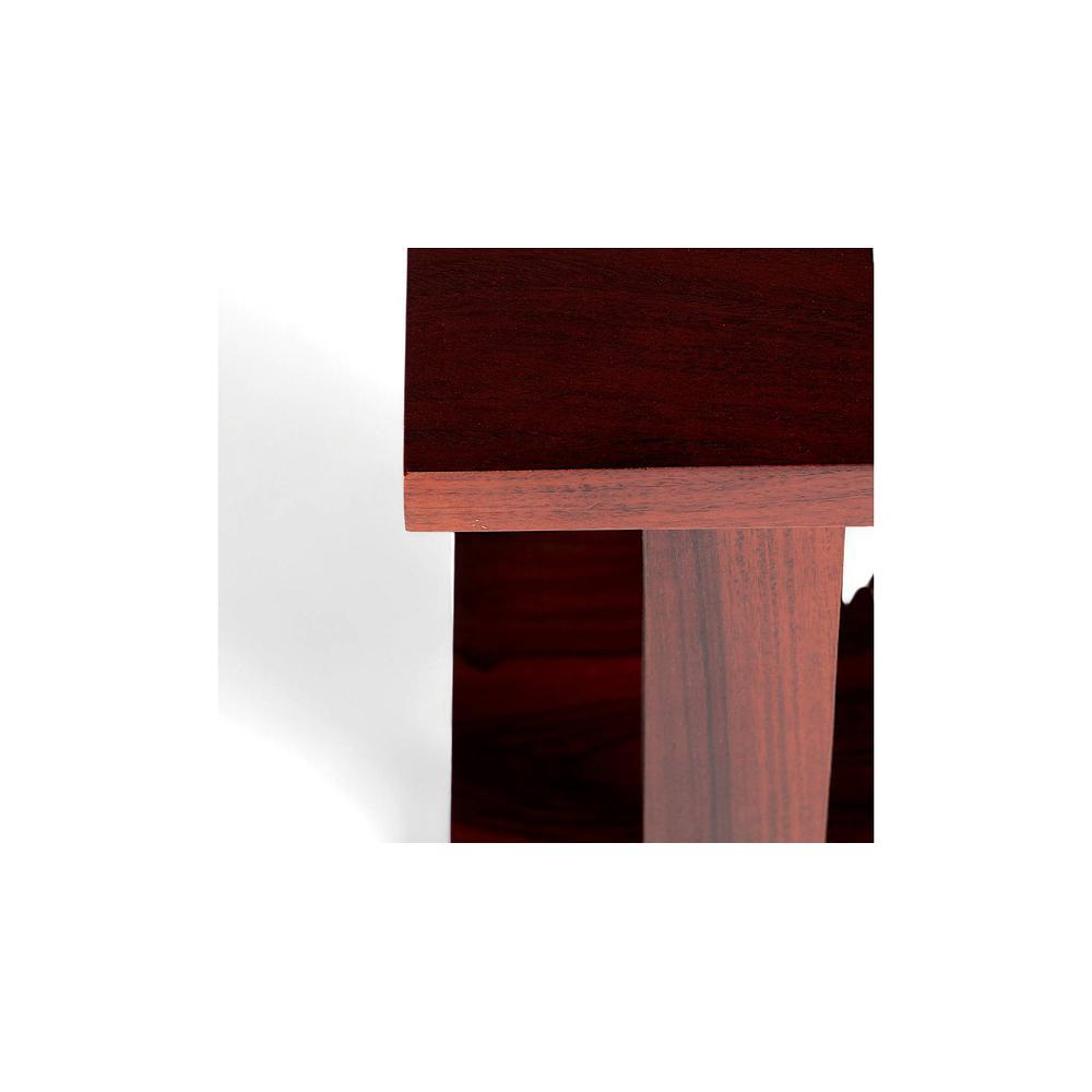 Aroda Sheesham Wood Coffee Table In Walnut Finish