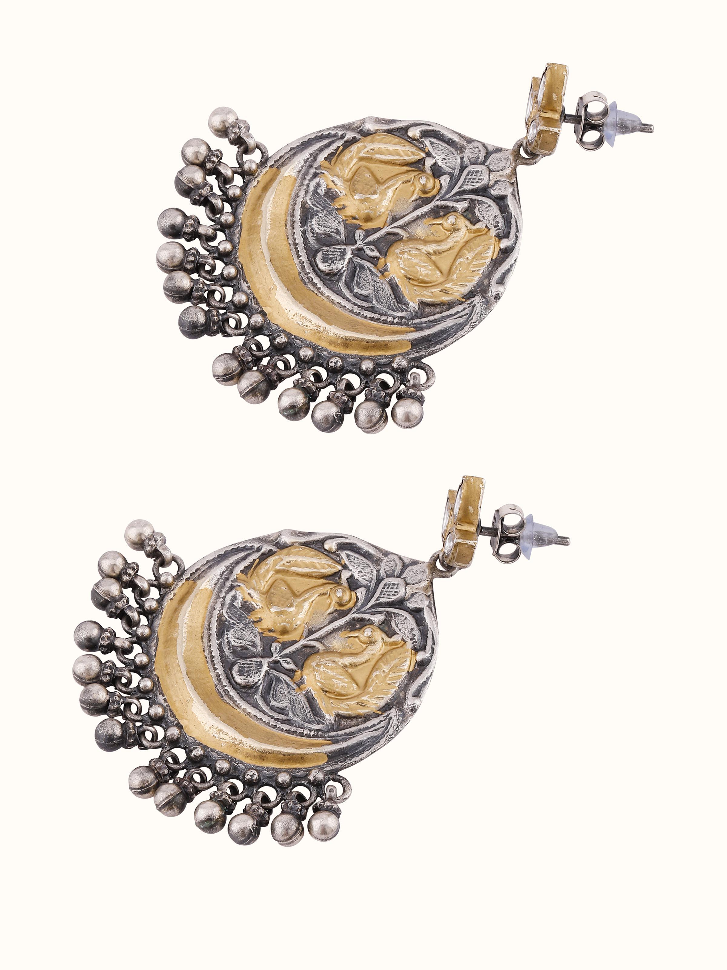 Silver Smithing Drops Earrings
