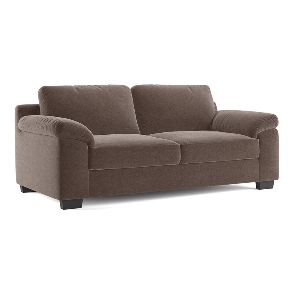 Esquel Essential 3 Seater Fabric Sofa in Daschund Brown Colour