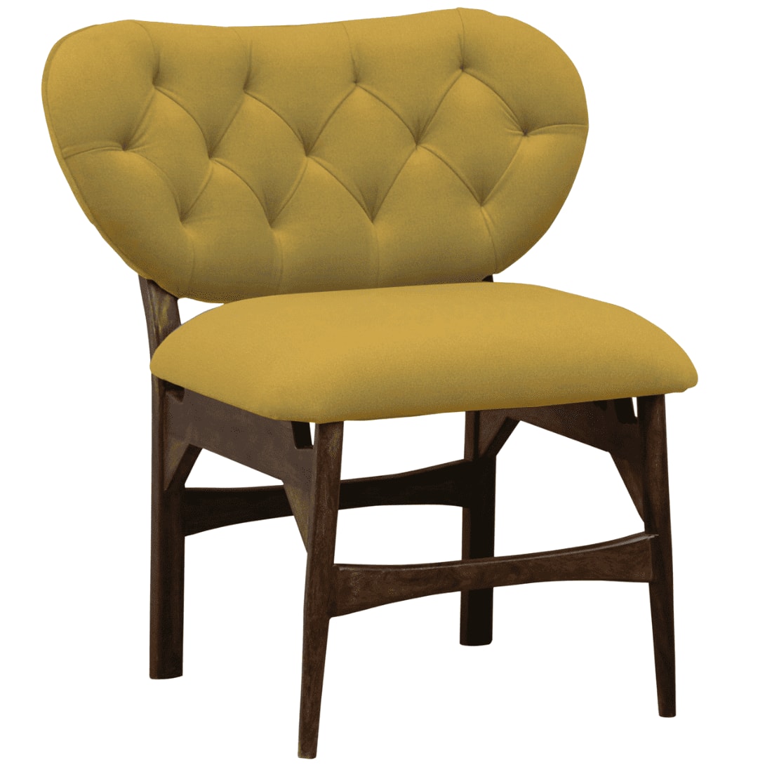 Twilight Yellow Fabric Accent Chair