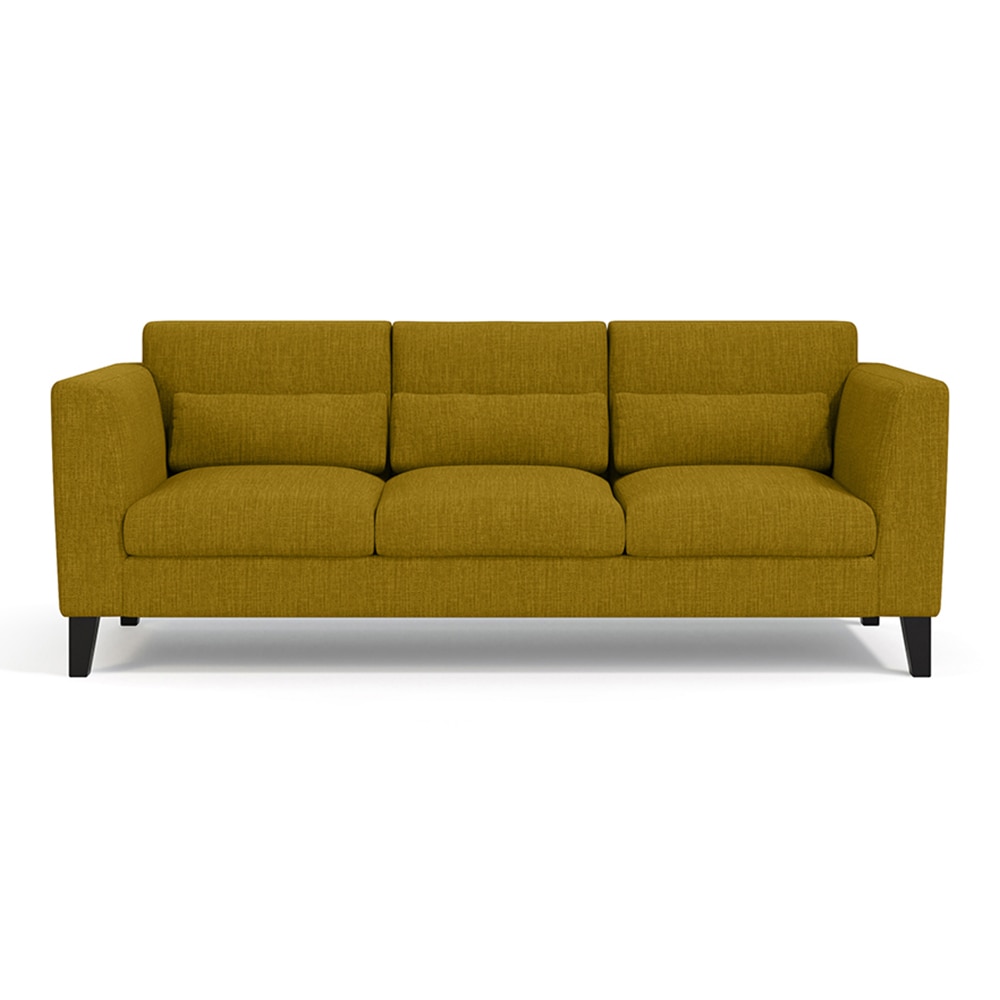 urban ladder Lewis 3 Seater Fabric Sofa in Olive Green Colour-picture-11