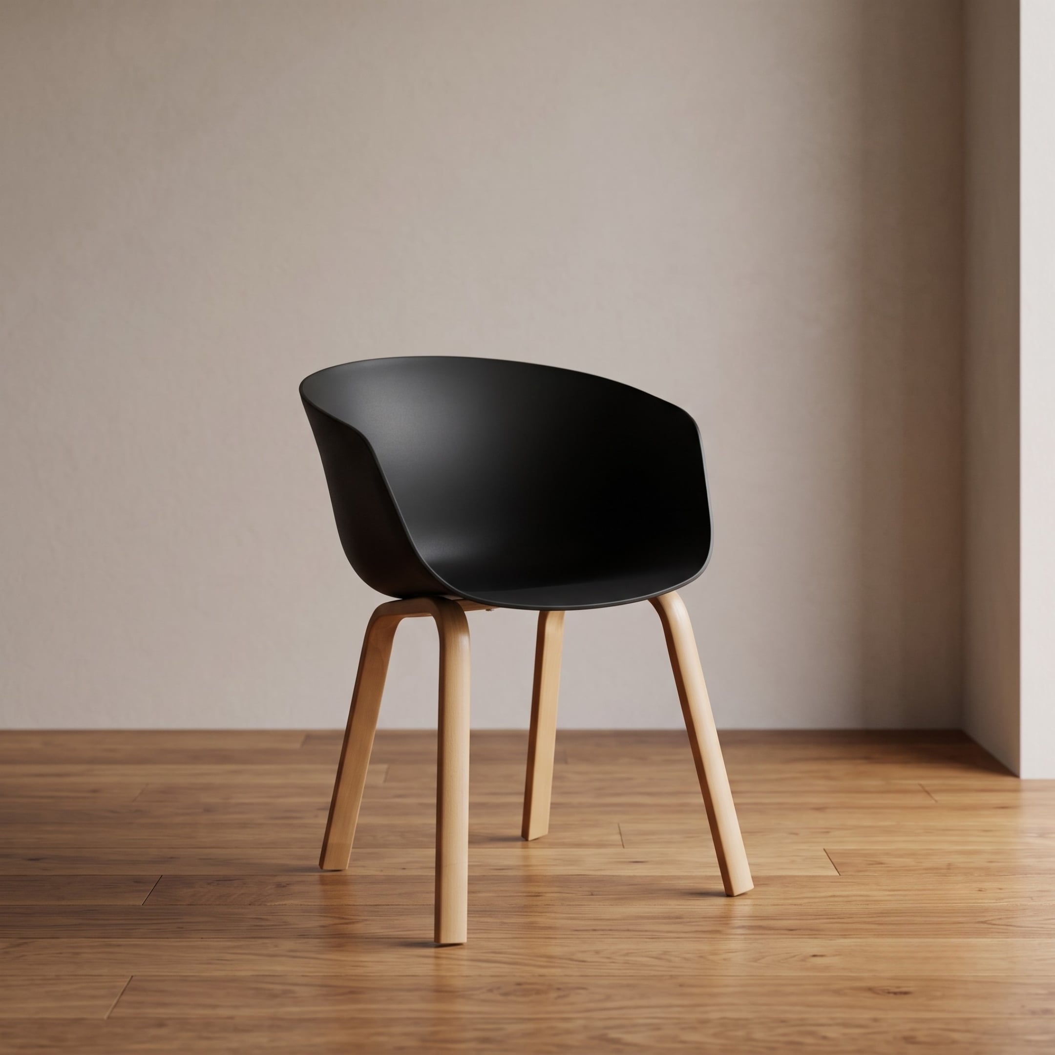 Kepler Brooks Modena Cafeteria Dining Chair in Black Colour - Kepler Brooks