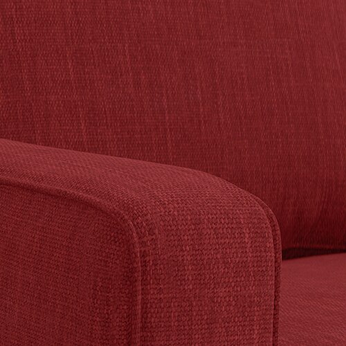 Apollo Compact Sofa Set (Colour : Salsa Red, Cushion : Hard, Back Type : High Back, Seater : 3+1+1)