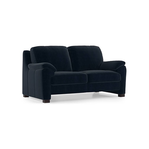 Farina Sofa Set (Colour: Sea Port Blue Velvet, Seater: 2+1+1)