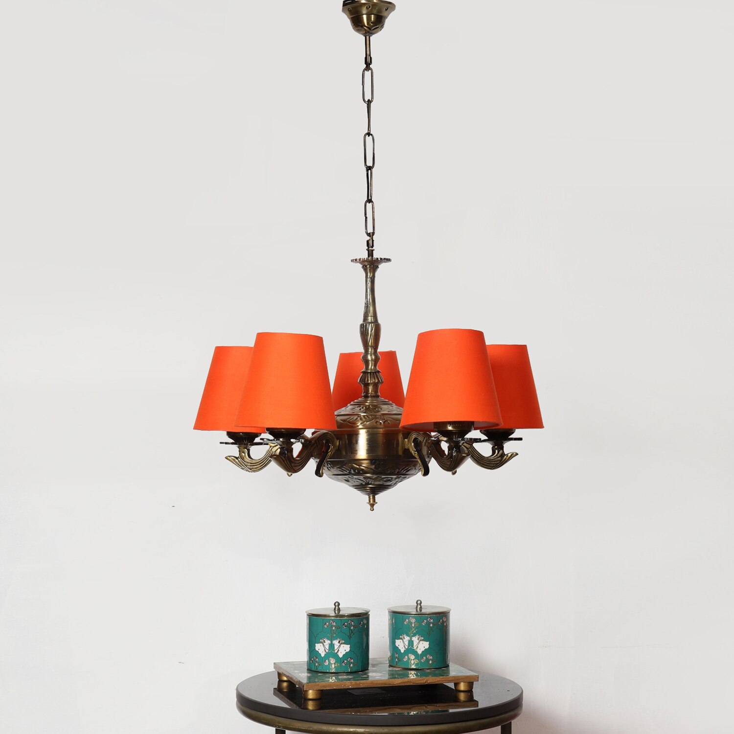 Devansh Wood Wall Mounted Lamp With Black Cotton Shade