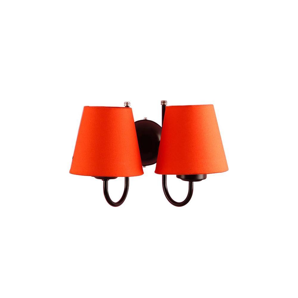Edwena Orange Fabric Wall Light