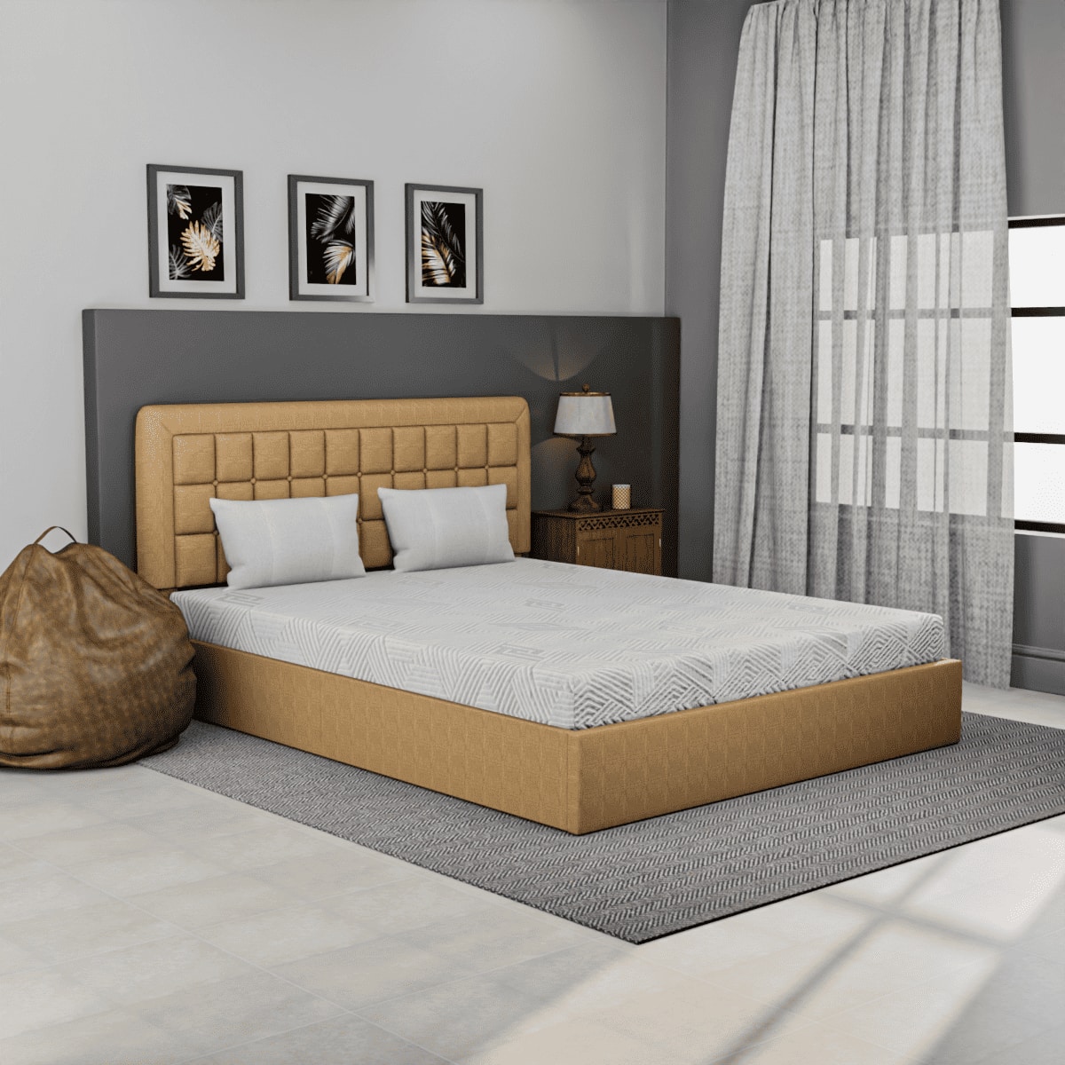 Drilled Air Cool Ortho Memory King Mattress 75 X 72 6 Inches