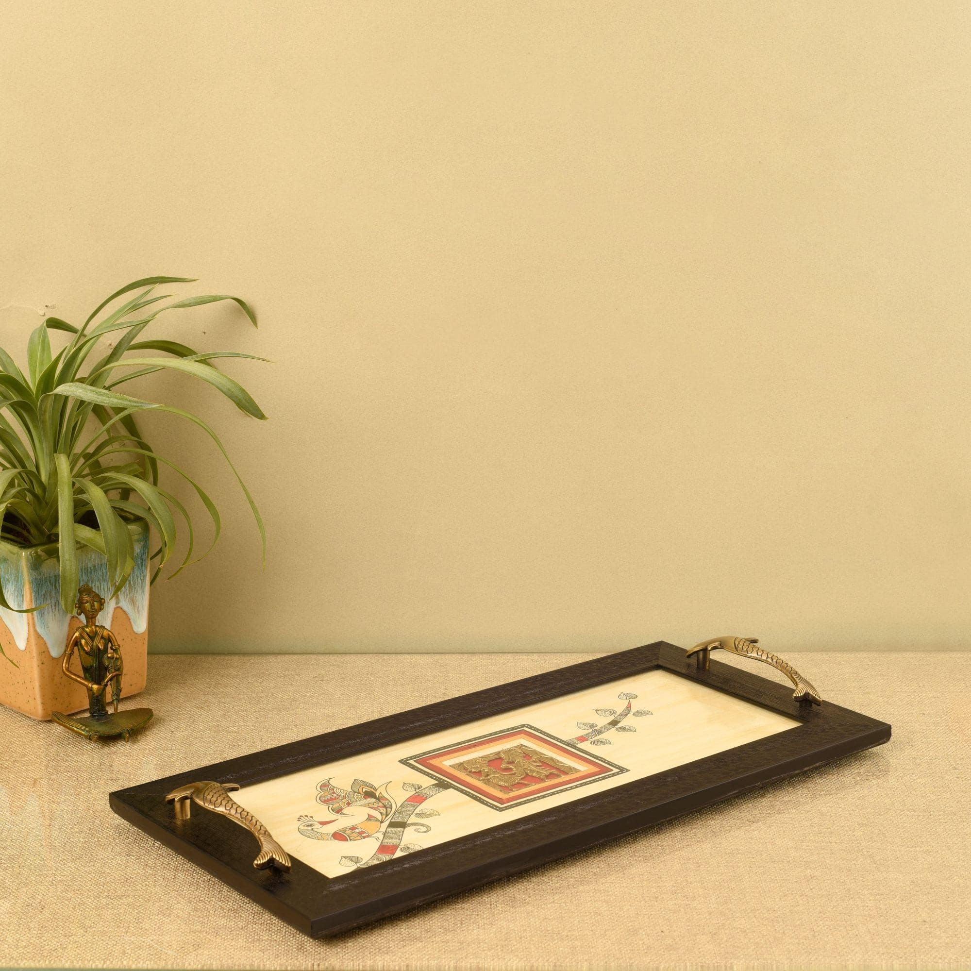 Heritage Blend Madhubani-Dhokra Tray