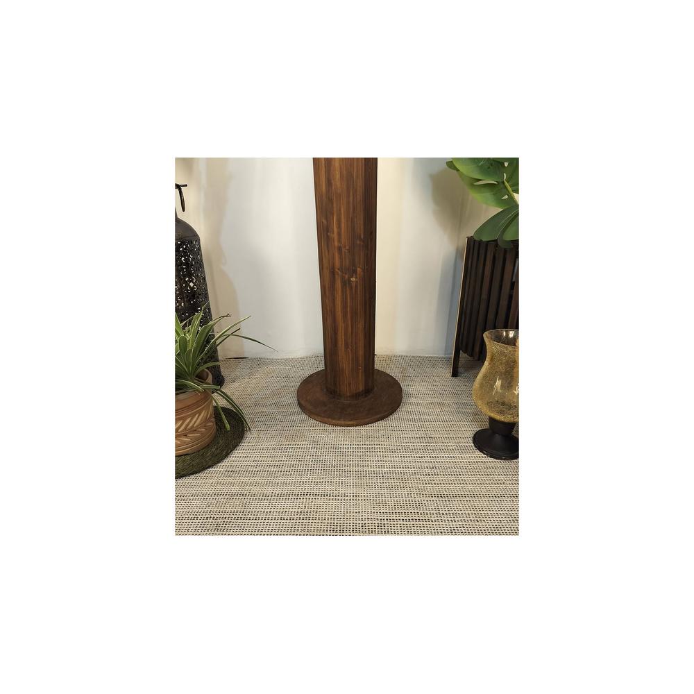 Cedar Beige Jute Floor Lamp with Beige Jute Base