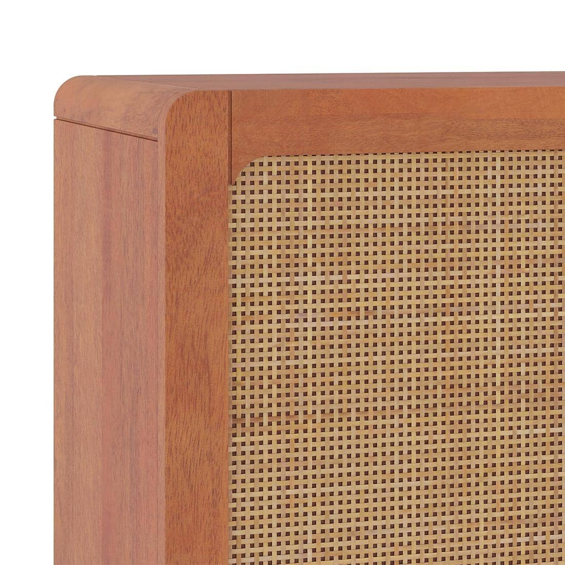 Takai Solid Wood 2 Door Wardrobe In Red Cedar Finish