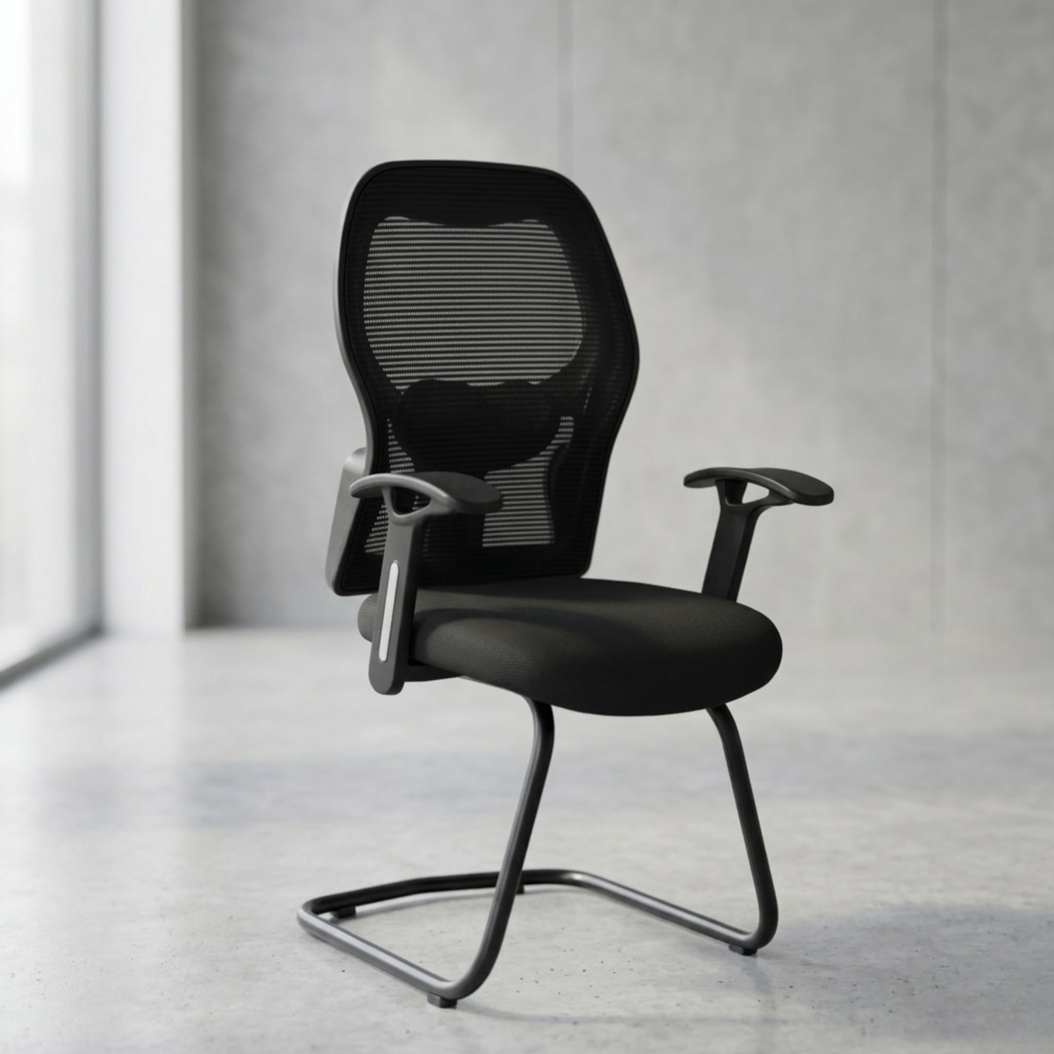 Kepler Brooks Nova Visitor Chair in Black Colour - Kepler Brooks