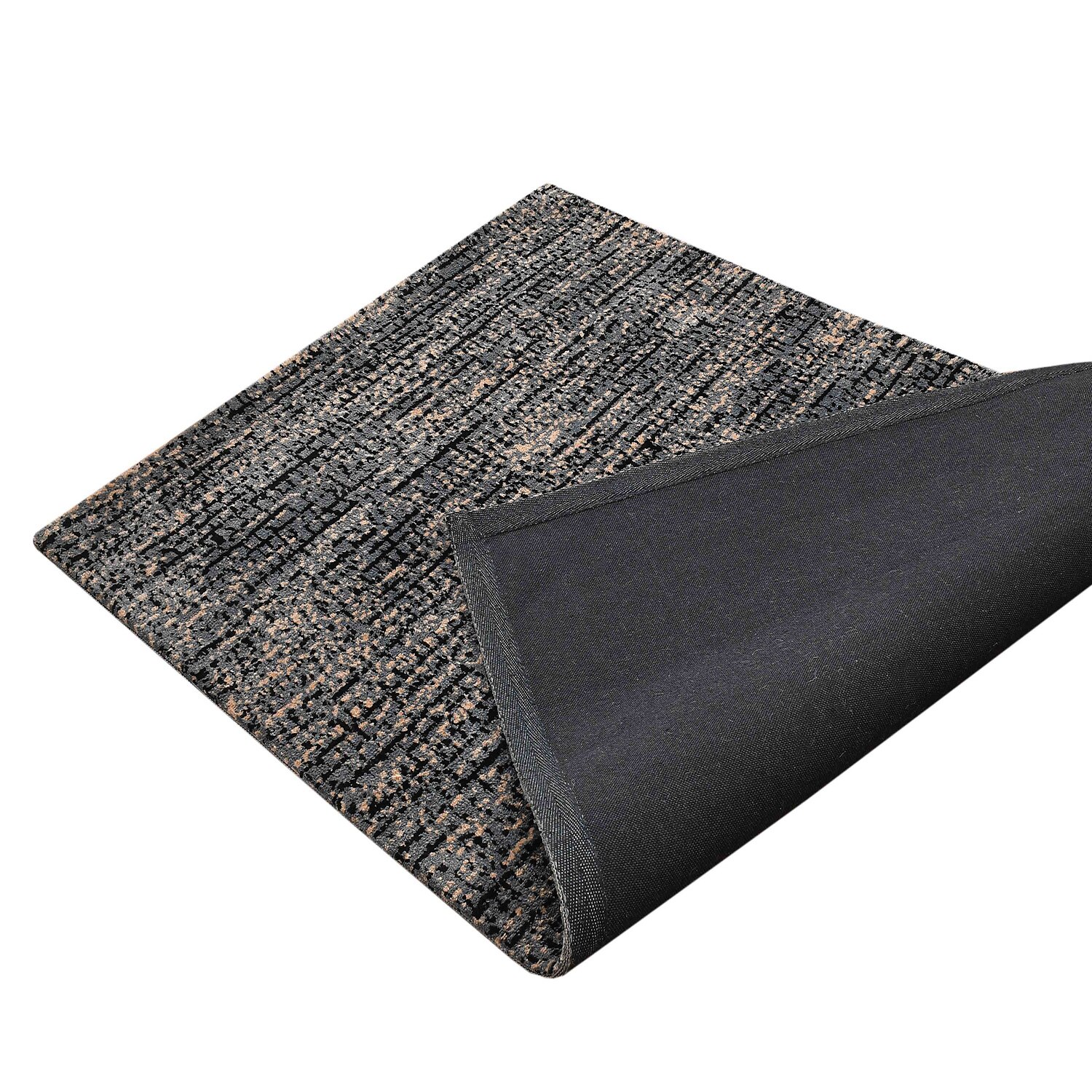 Multicolor Abstract Machine Made Polyester 3 X 5 Feet Carpet