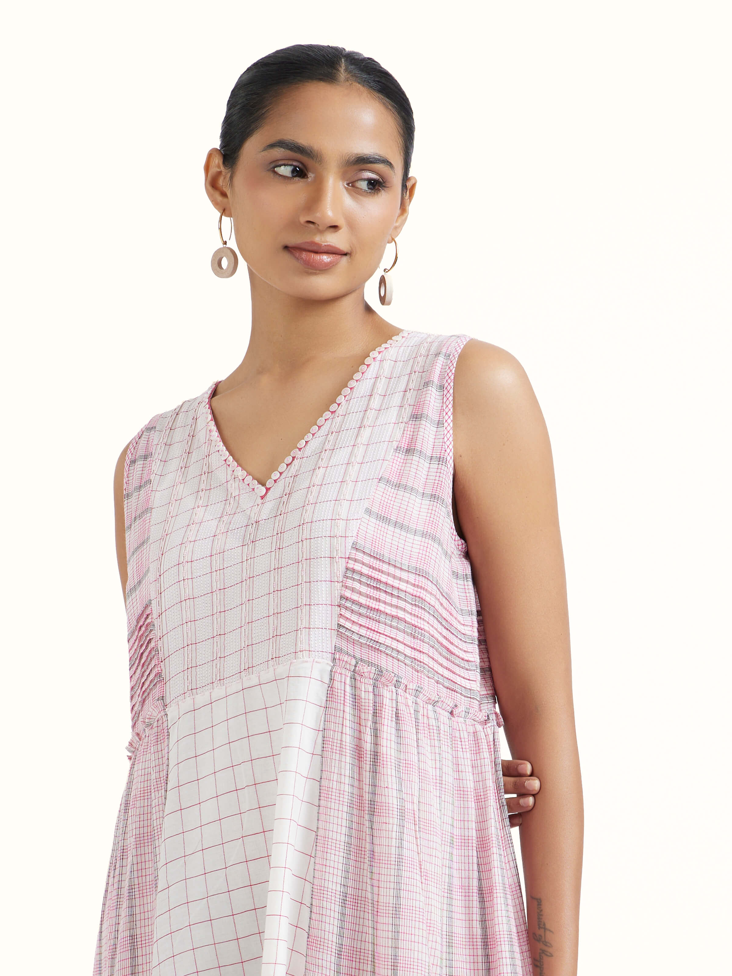 Off white Bengal Handloom Dress