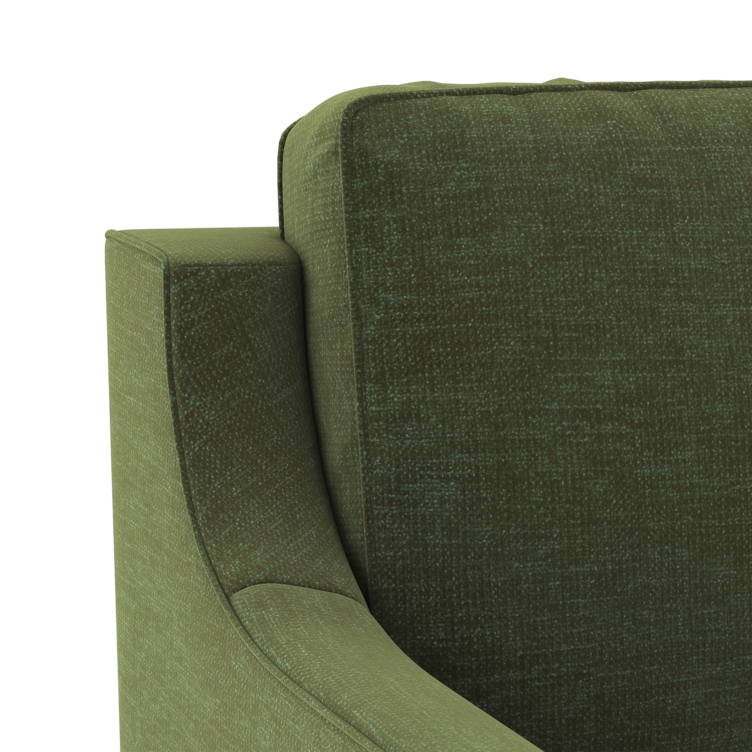Abbey Sofa (Colour : Moss Green, Cushion : Hard, Seating Capacity : 1 Seater)