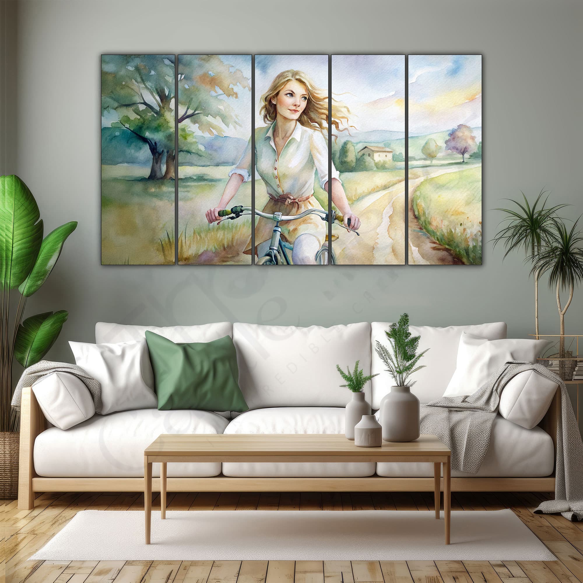 The Castle Decor Ram Mandir Wall Painting Wooden Framed 27x48 Inch (Style 2) - The Castle Decor