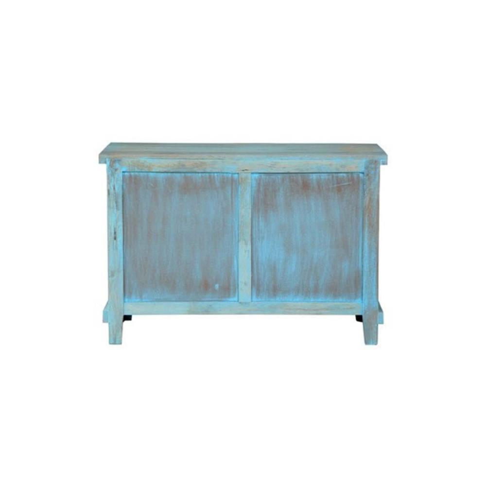 Neena Solid Wood Chest of 6 Drawers in Distressed Finish