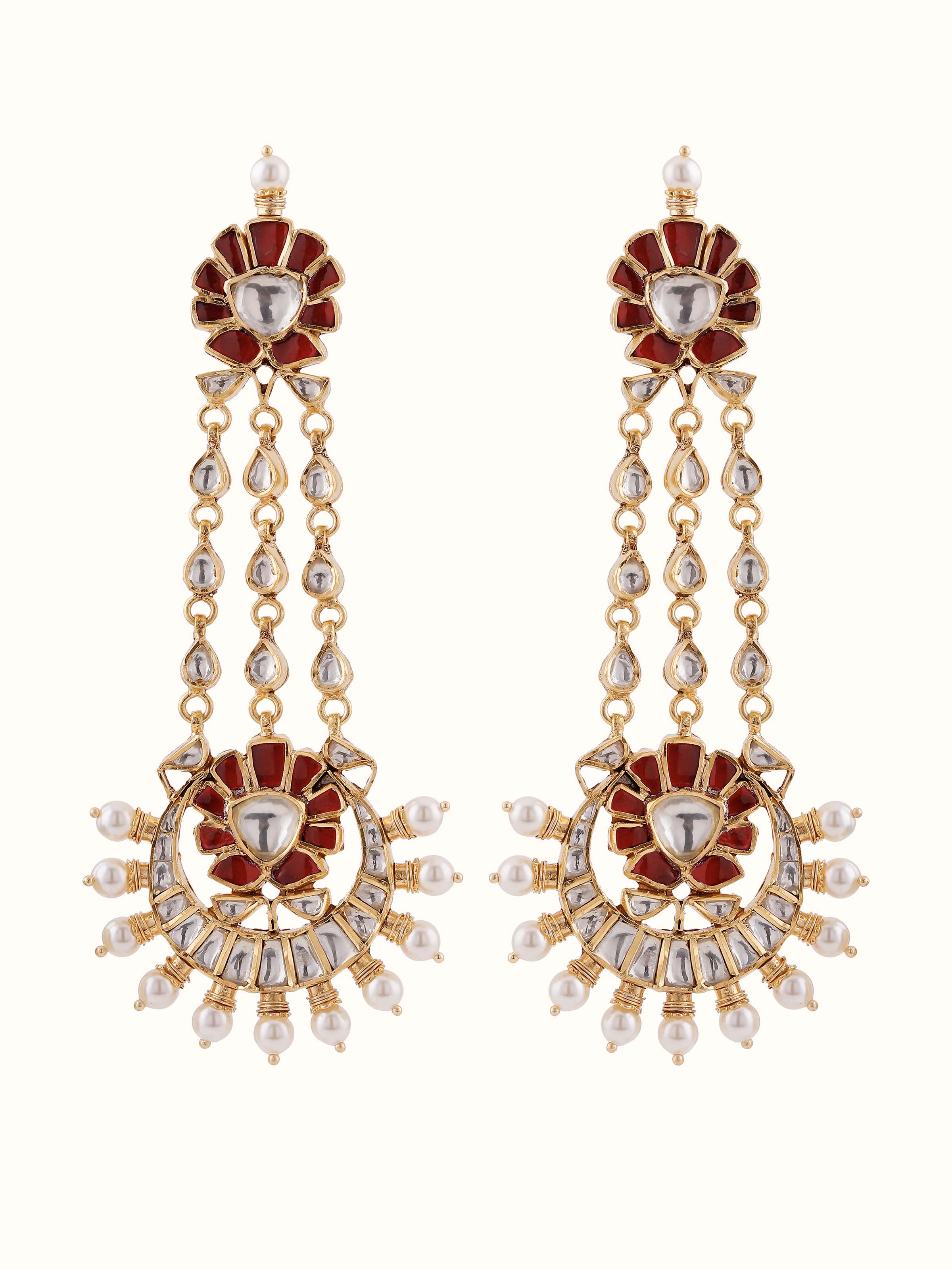 Silver smithing drop earrings – Swadesh