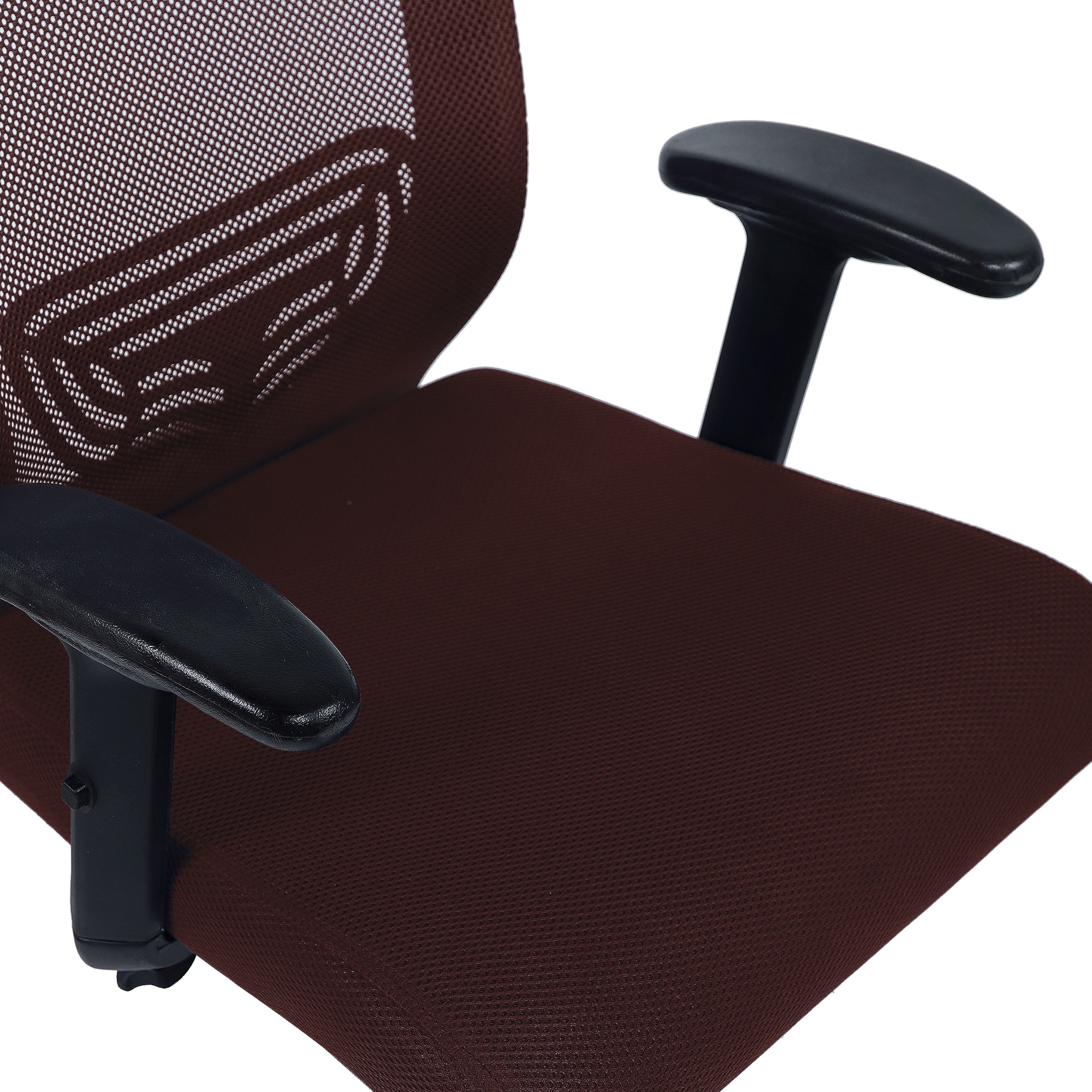 Ebeaony Mid Back Ergonomic Chair in Brown Colour