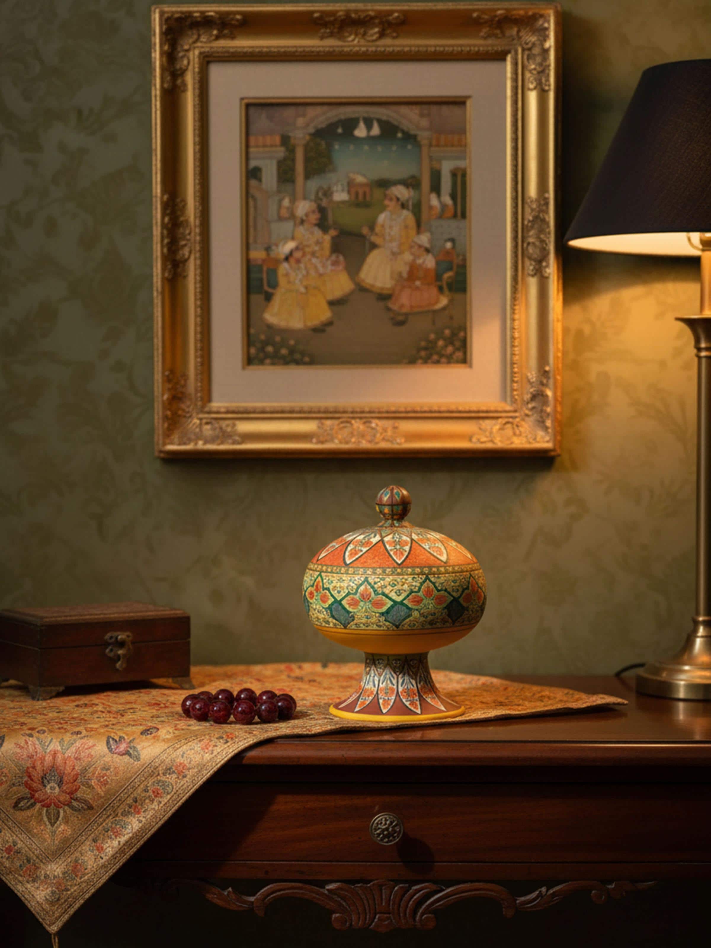 Papier-mache Decorative Piece Multicolor