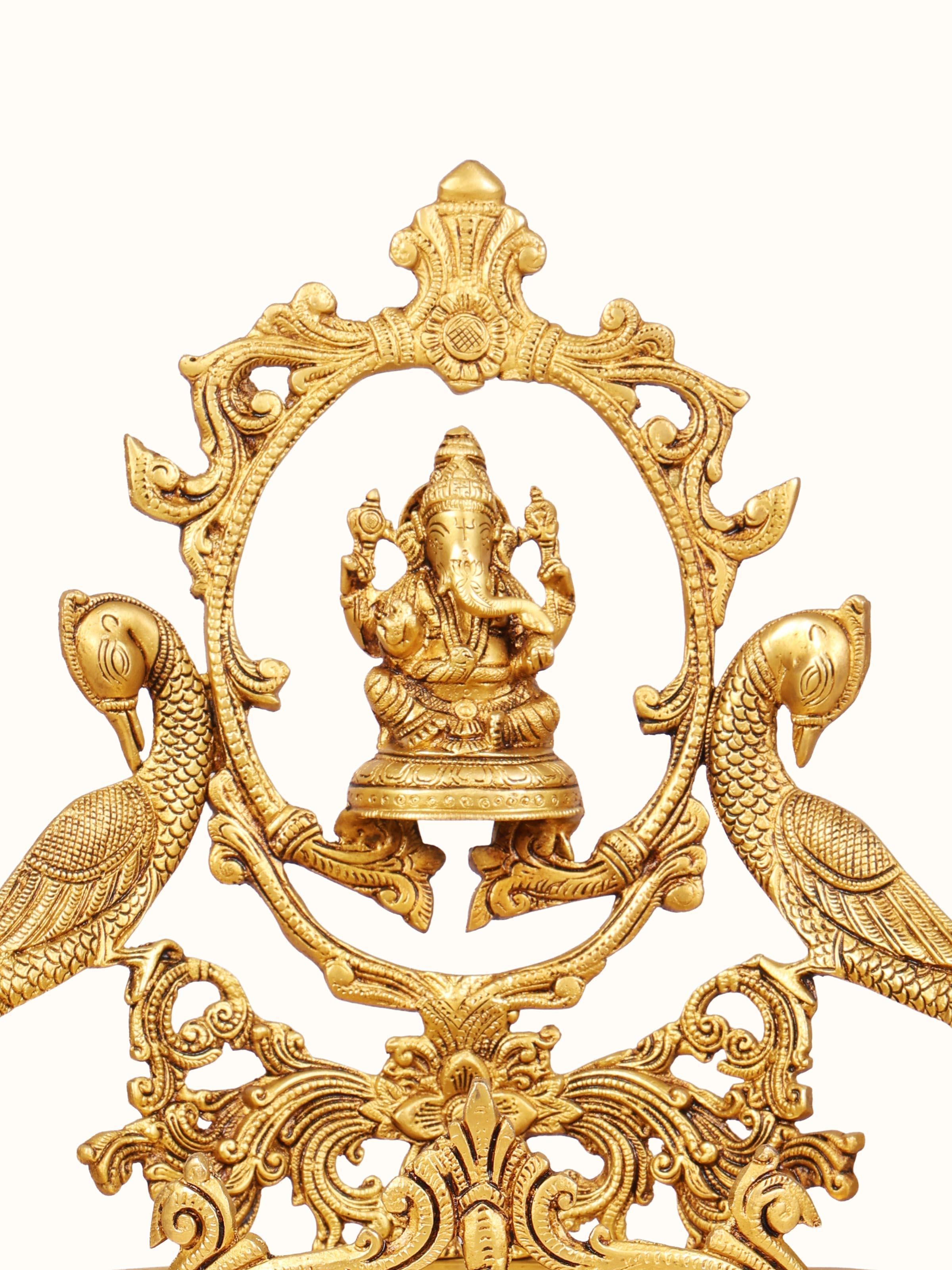 Aakriti Ganesha Brass Urli