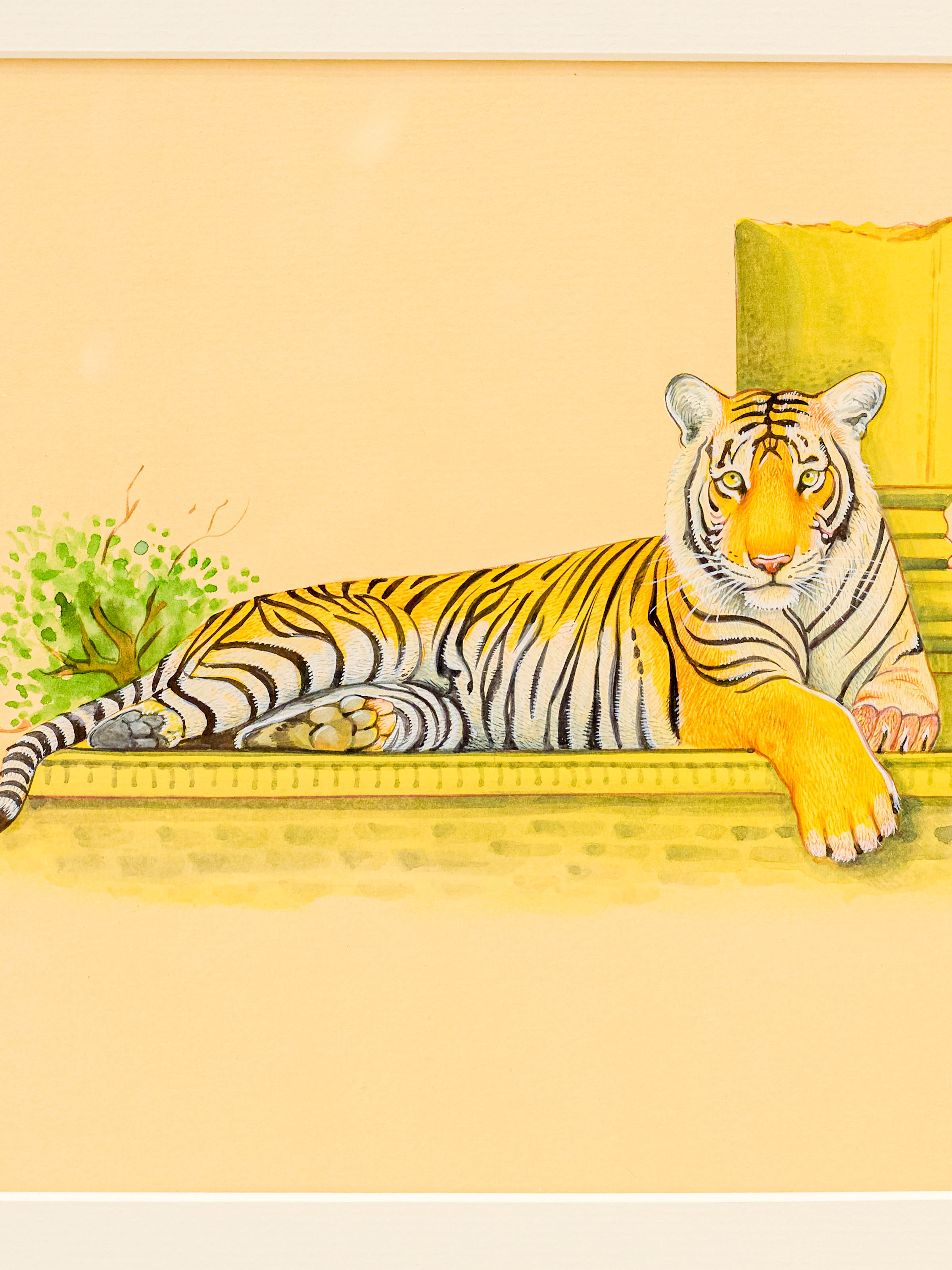 Tiger Miniature Painting