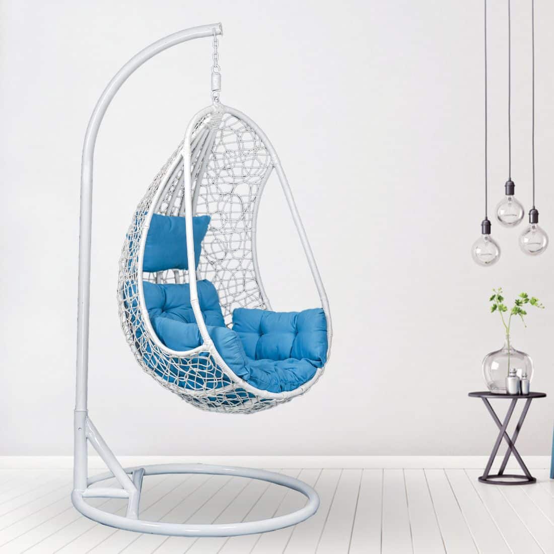 Premium Nike Single Seater Spyder Outdoor Swing Chair Blue