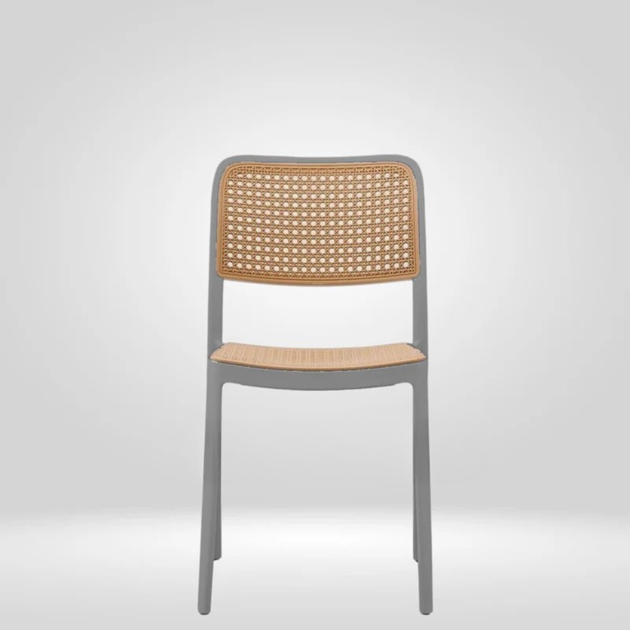 Kepler Brooks Zen Cafeteria Dining Chair in Grey Colour - Kepler Brooks