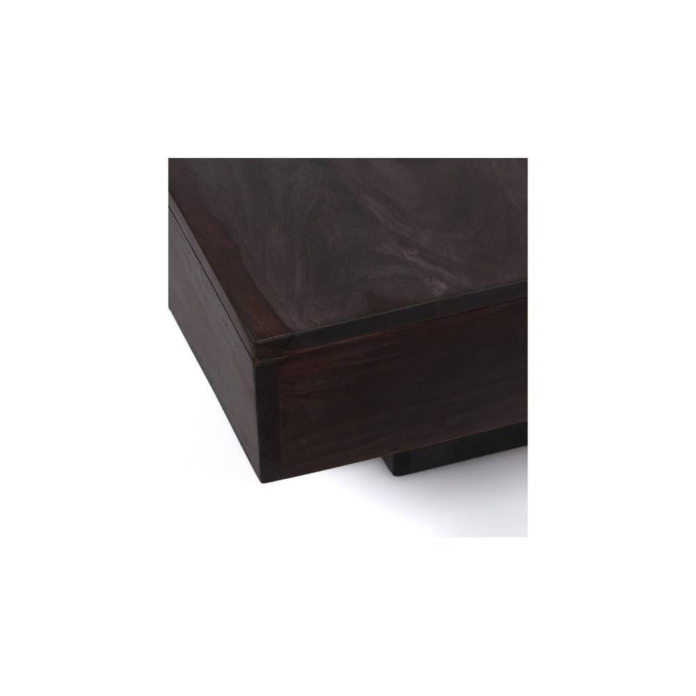 Montreal Sheesham Wood Coffee Table In Mahogany Finish